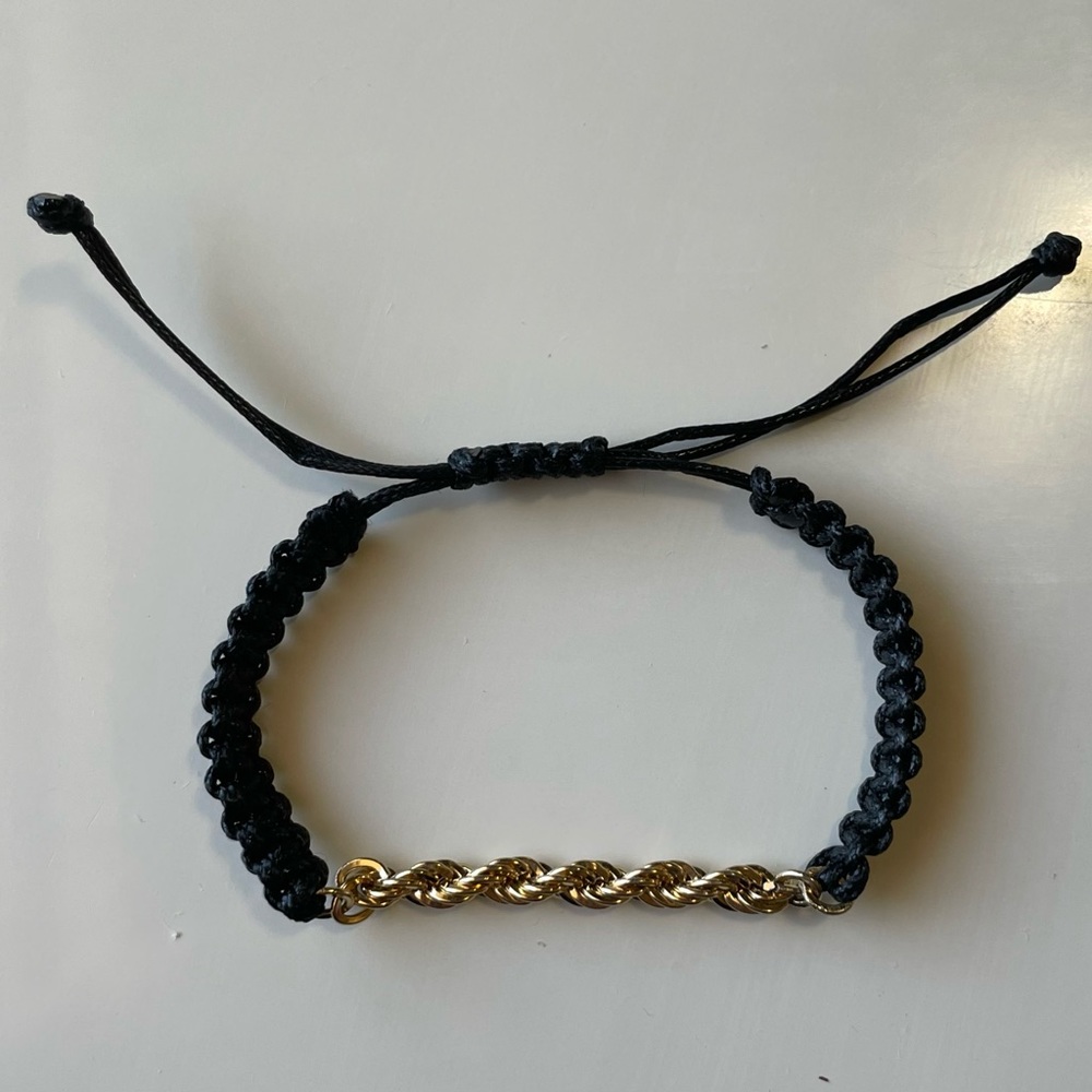 New Gold Chain by the Inch with Threaded Cord